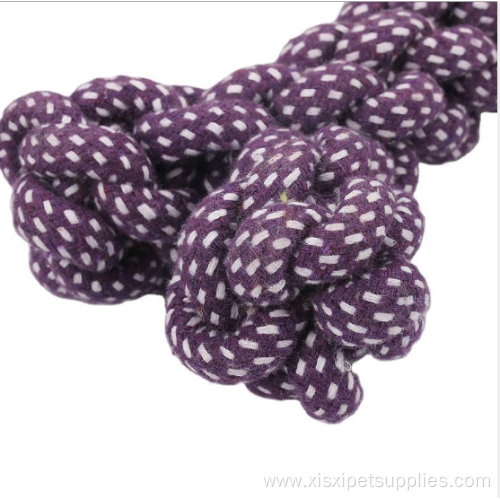 Bone Shape Cotton Rope Durable Dog Chew Toys